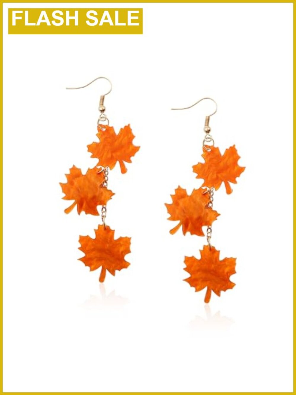 Maple Leaf Tassel Dangle Earrings Boho Lightweight Fall Jewelry